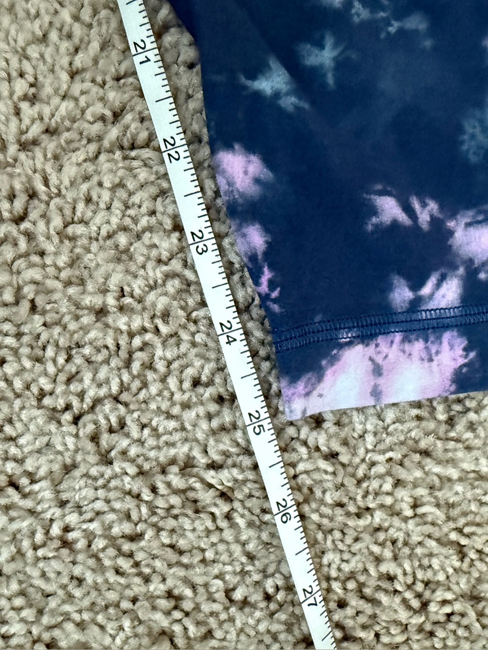 Lululemon Align High Rise Pant 25” Circulate Tie Dye Mineral Blue Multi Size 14 - Picture 8 of 8